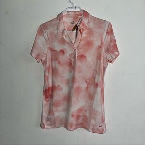 Puma Women's Pink Button Down Shirt